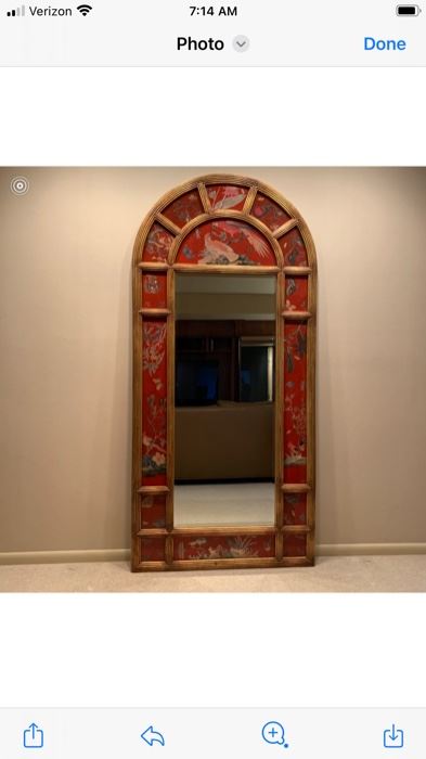 Eglomise mirror approx 6 ft tall