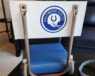 vintage Baltimore Colts seat cushion