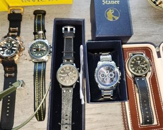 watches by Stauer and Invicta