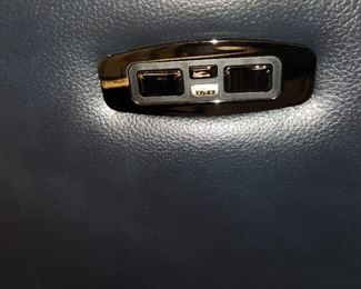 sofa recliner control and USB port, on both ends