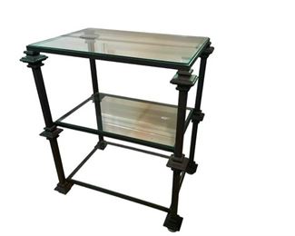 $130 USD Salvations Glass Three Tiered Side Table MA133-13 Description: When you discover tables this elegantly conceived and well crafted, it’s an easy design decision. Lots of tempered glass means they’ll play nicely with the rest of your decor and provide ample storage and display space. A size for nearly any need, and a decorator’s dream.
Condition: Excellent
Dimensions: 19 X 13 X 22"H
Local pick up Bethesda, MD. Contact us for shipper suggestions https://goodbyhello.com/products/sideboard-ma133-13?_pos=1&_sid=646a455fc&_ss=r