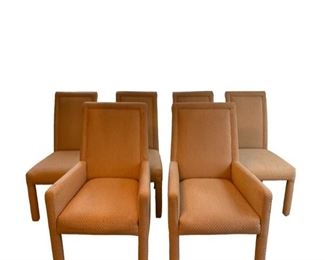 $290 USD 6 Upholstered Dining Chairs 4 Side & 2 Armchairs MA133-43 Description: Mid century set of 6 dining room chairs includes two comfortable armchairs. Entire chair is upholstered with beige and white fabric.
Condition: In very good used condition with only minor signs of wear consistent with use and age.
Dimensions: 21" x 26" x 41"H
Location: Local pick up Bethesda, MD. Contact us for shipper suggestions https://goodbyhello.com/products/6-upholstered-dining-chairs-includes-2-armchairs-ma133-43?_pos=1&_sid=3487b668b&_ss=r