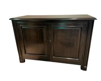 $595.00 USD     Guy Chaddock 2 Raised Panel Sideboard Buffet MA133-17     Description: This 2-door accent cabinet is a welcome addition to any living room or entryway with its handsome looks and handy storage. It's meticulously made from solid  wood and has a rectangular silhouette that stands on four chunky legs for extra sturdiness. Its raised paneling and antiqued hardware include a locking mechanism with key. Two doors open to reveal shelved storage for everything from books to barware and the top surface provides more than enough room for displaying framed photos or an antique lamp. 
Condition: Used in very good condition with minor signs of superficial wear comensurate of age and use.  Please see photo's for more detail. 
Dimensions: 59 X 27 X 40"H
Local pick up Bethesda, MD.  Contact us for shipper suggestions     https://goodbyhello.com/products/guy-chaddock-sideboard-ma133-17?_pos=1&_sid=945c91802&_ss=r