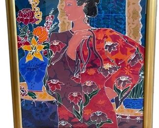 $80.00 USD Kate Steiger Print MA133-9 Description: Kate Steiger developed her original technique of mixed media painting while a student at the Rhode Island School of Design in Providence, RI. After graduating and working as a textile designer in New York City for several years, she moved to the Washington DC area and began exhibiting her paintings in galleries and working for a graphic design firm. Kate went on to have over twenty one-woman shows in the Washington DC area.
Condition: Used in very good condition.
Dimensions: 34 X 40"H
Local pick up Bethesda, MD. Contact us for shipper suggestions https://goodbyhello.com/products/kate-stinger-print-ma133-9?_pos=1&_sid=9bf92d4ff&_ss=r