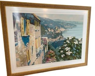 Howard Behrens Lake Como Lithograph Signed Numbered xcv/c MA133-7     