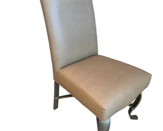 $610 USD     8 Kessler Dining Chairs Neutral Upholstery w/ Metal Cabriolet Legs MA133-23 
   Description: Vintage set of 8 stylized Parson Kessler dining chairs with cabriolet metal legs. Original Price $2700
Condition: In excellent used condition with only minor signs of wear consistent with use and age.
Dimensions: 22 X 22 X 40"H
Location: Local pick up Bethesda, MD.  Contact us for shipper suggestions     https://goodbyhello.com/products/8-dining-chairs-ma133-23?_pos=1&_sid=7b1fa7dad&_ss=r