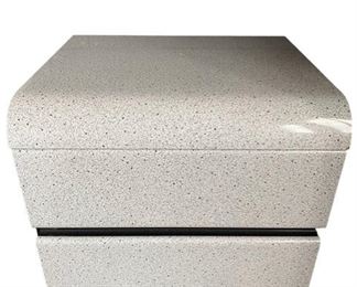 $100.00 USD Berg Furniture Laminate Two Drawer High Gloss Gray Speckled Nightstand MA133-34 Description: This simple high gloss dresser is the perfect choice to go with any style of upholstered bed or bedroom decor. A simple, streamlined design, the handle-less fronts give a contemporary look, and the grey gloss finish brings a fresh, modern feel.
Condition: Very good condition
Dimensions: 24 X 20 X 22"H
Local pick up Bethesda, MD. Contact us for shipper suggestions https://goodbyhello.com/products/nightstand-ma133-34?_pos=1&_sid=3a4a531cf&_ss=r