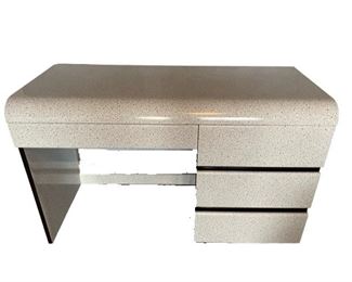 $250.00 USD Berg Furniture Laminate Grey Speckled 3 Drawer High Gloss Vintage Desk MA133-31 Description: This simple high gloss desk is the perfect choice to go with any style of decor. A simple, streamlined design, the handle-less fronts give a contemporary look, and the grey gloss finish brings a fresh, modern feel.
Condition: Used in excellent condition.
Dimensions: 48 X 20 X 30"H
Local pick up Bethesda, MD. Contact us for shipper suggestions https://goodbyhello.com/products/grey-desk-ma133-31?_pos=1&_sid=c4b614fc2&_ss=r