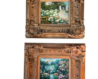 $250.00 USD     Pair of Impressionist Floral Paintings in Gorgeous Gold Frames MK144-5     Description:  Beautiful, colorful floral scenes in incredible gilded frames.
Condition: Excellent
Dimensions:  20 x 4 x 18"H
Local pick up McLean, VA AFTER 1/1/23.  Contact us for shipper suggestions     https://goodbyhello.com/products/pair-of-impressionist-paintings-in-gorgeous-gold-frames-mk144-5?_pos=1&_sid=f567fb8fb&_ss=r