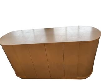 $0 - Karl Springer Style Dining Sideboard/Bar Contemporary DG145-1                                                                      Description: Mid century modern console cabinet. This beautiful piece in the style of Karl springer features a painted cabinet, cabinet and drawers. Good vintage condition and ready to accent any modern living or workspace.
Condition: Good vintage condition.  Please see photos for marks on top.
Dimensions: 60 x 19 x 33"H
Local pick up Rockville, MD.  Located on first floor.  Contact us for shipper suggestions.