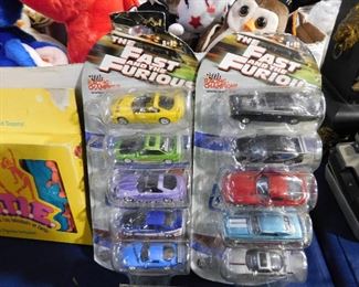 The Fast and the Furious die cast cars