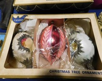 Vintage Christmas tree ornaments