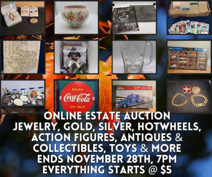 https://bit.ly/C2C11282022 Bidding ends November 28th at 7pm, click the link to view the auction catalog, click "Quick Bid" on any lot in the auction and follow the prompts to register and bid, shipping and terms and conditions for the sale are near the top of the catalog on the menu bar
