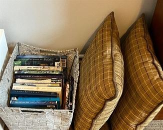 BOOKS, THROW PILLOWS