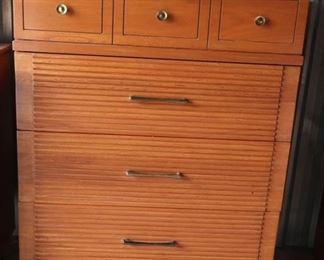 Ward Furniture Co Mid Mod Birch Chest Of Drawers
