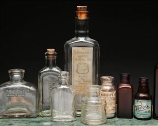 Antique Apothecary & Home Chemical Bottle + (12)
