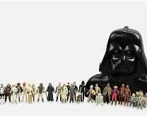 Vintage Kenner Star Wars Figurines w/ Darth Vader Case