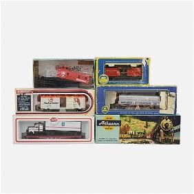 Six Various Brand Model Trains
