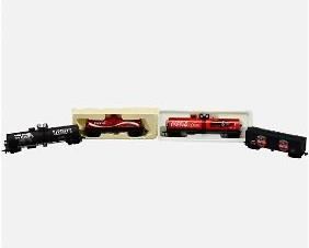Four Coca-Cola HO Scale Model Tankers