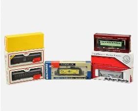 Seven Various Brand HO Scale Model Trains