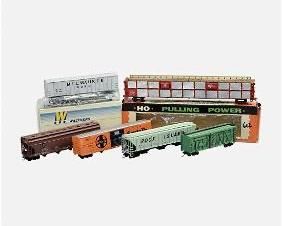 Six Various Brand HO Scale Model Trains