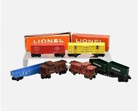 Six Lionel USA Model Trains