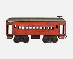Pressed Steel Antique 1930s Pullman 6800 Passenger Ride On Train Toy
