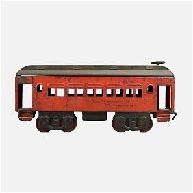 Pressed Steel Antique 1930s Pullman 6800 Passenger Ride On Train Toy
