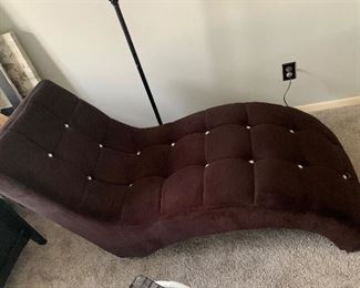 black velvet chaise lounge