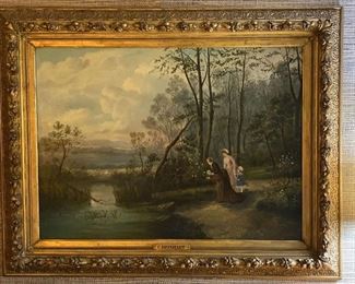 Charles Reinhart Signed Painting