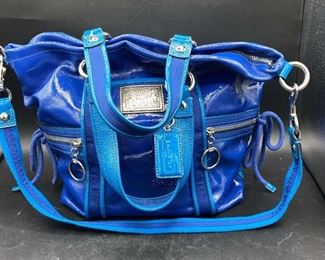 Coach Popper Patent Leather Shoulder Bag