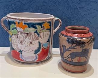2 Ceramic Flower Pots