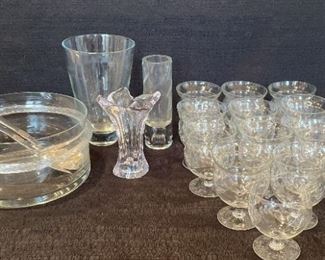 Assortment of Glass Vases and Bowls