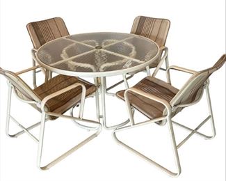 Samsonite Round Table and Four Chairs
