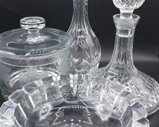 Cut Glass Decanters and Serveware Featuring Orrefors