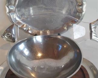 Fish Platters and Bruce Fox Design Serving Bowl