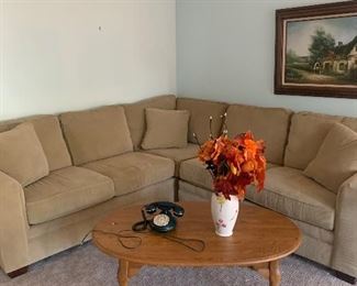 Coffee table 
Small sectional 