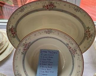 Noritake China Magnificence 8 place setting with serving pieces