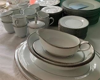 Noritake China Diana pattern 12 place setting with service pieces