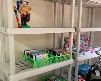 2 sturdy Sterilite shelving units