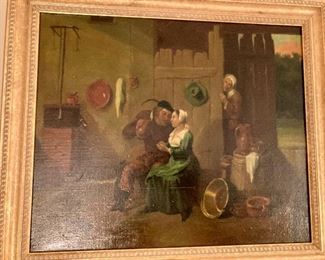 Russian reproduction of a classic Dutch painting
18” x 15”
