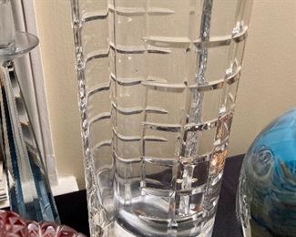 Tiffany Studios cut glass vase