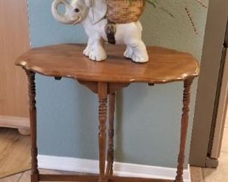 Small oval table. $30