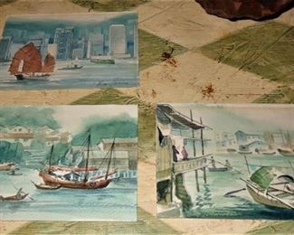 Small Chinese watercolors