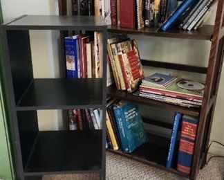 2 Small Shelves and Books