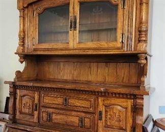 Oak China Hutch