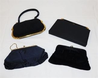 1075	GROUP OF 4 VINTAGE EVENING BAGS
