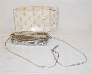 1090	BEAUTIFULL WHITING & DAVIS MESH BAG WITH BOX, BOX IS WORN. APPROXIMATELY 7 1/2 IN L 
