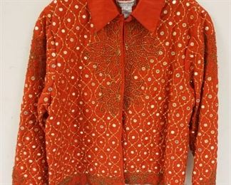 1113	DRAPERS & DIAMONS BEADED JACKET, SIZE PM, NEW WITH TAGS
