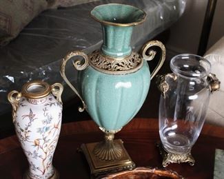 Ceramic Urn and Vases